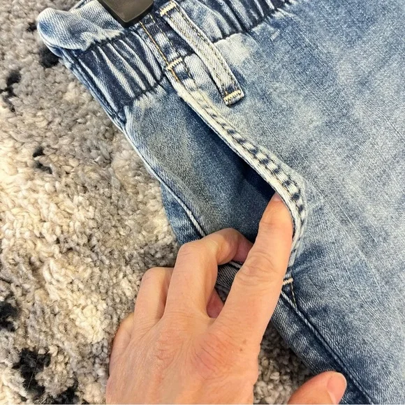 Abercrombie Kids Pull On Elastic Waist Paper Bag Denim 13/14 Girls - Picture 4 of 6